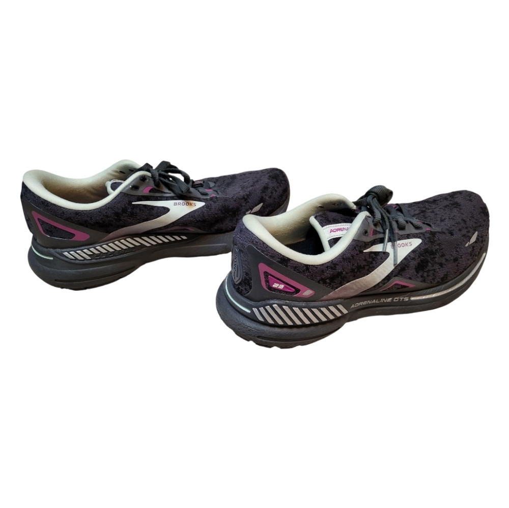 Brooks Women's Black / Purple Adrenaline GTS 23 Running Shoes- Size 9.5M - Picture 2 of 9